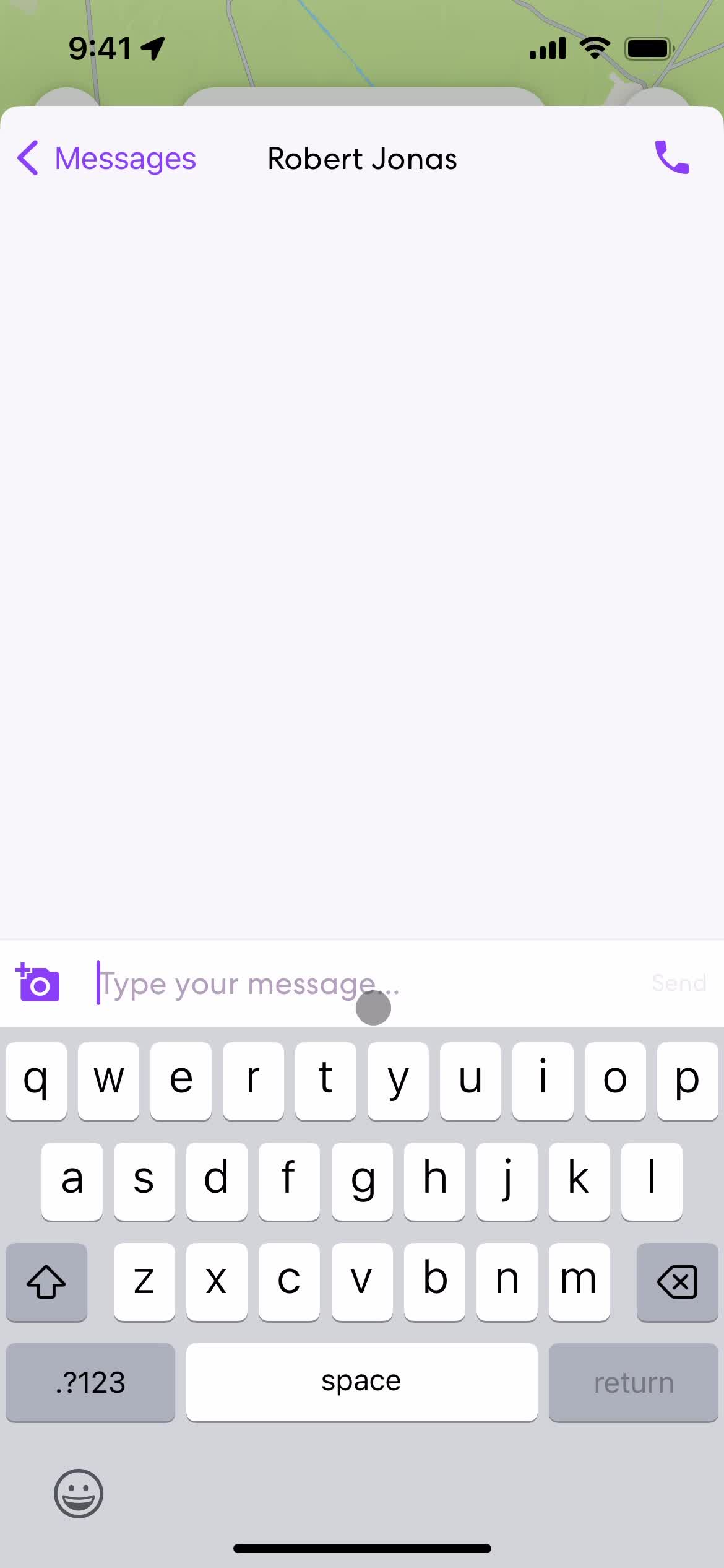 Life360 create new message screenshot