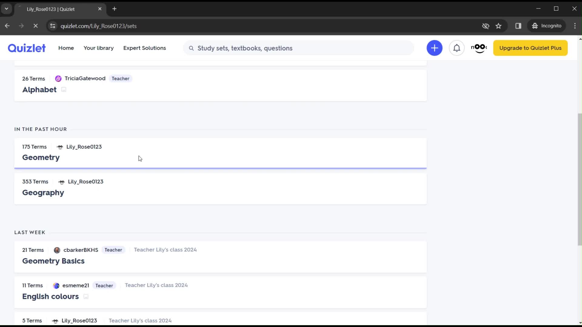 Quizlet  screenshot