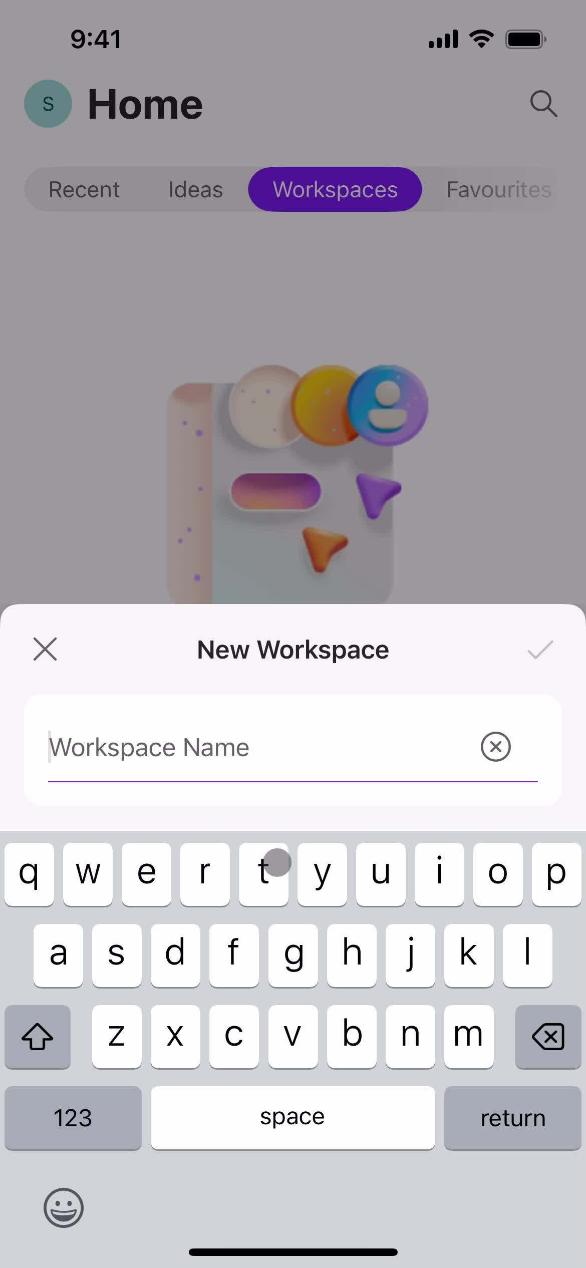 Microsoft Loop set workspace name screenshot