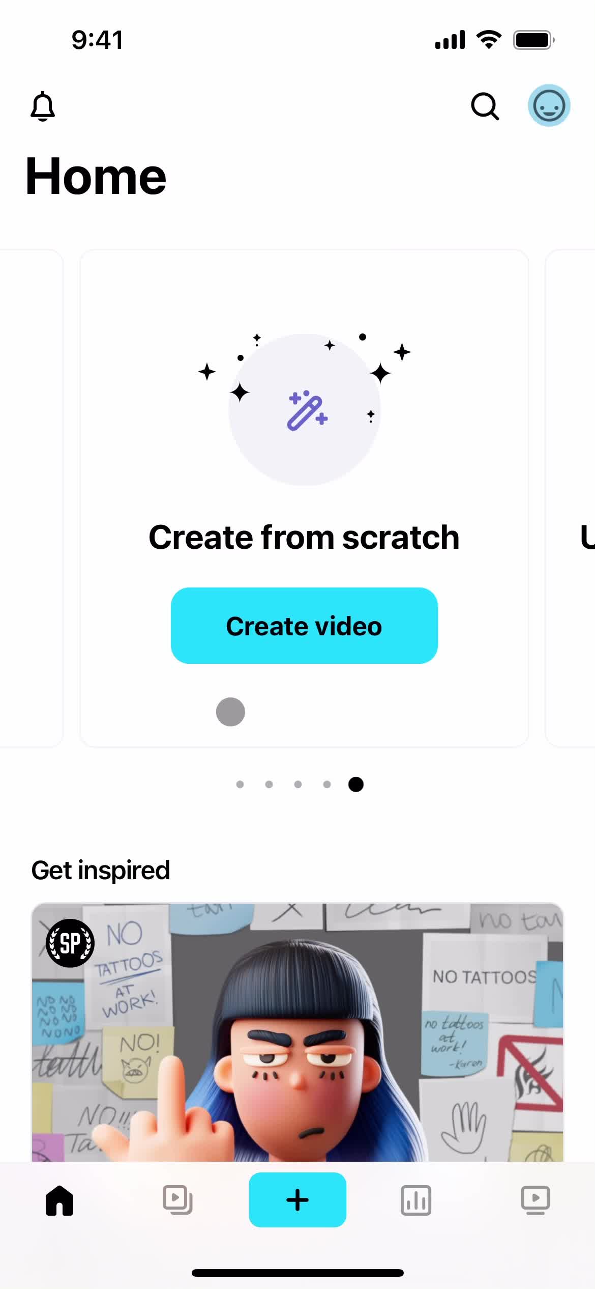 Vimeo home screenshot