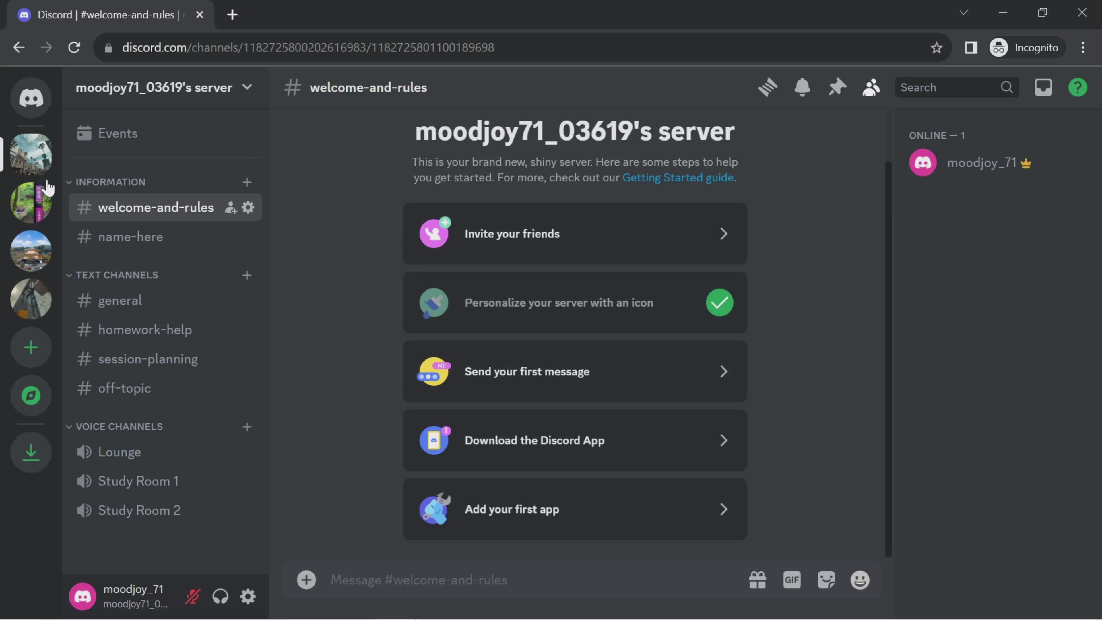 Discord channel screenshot