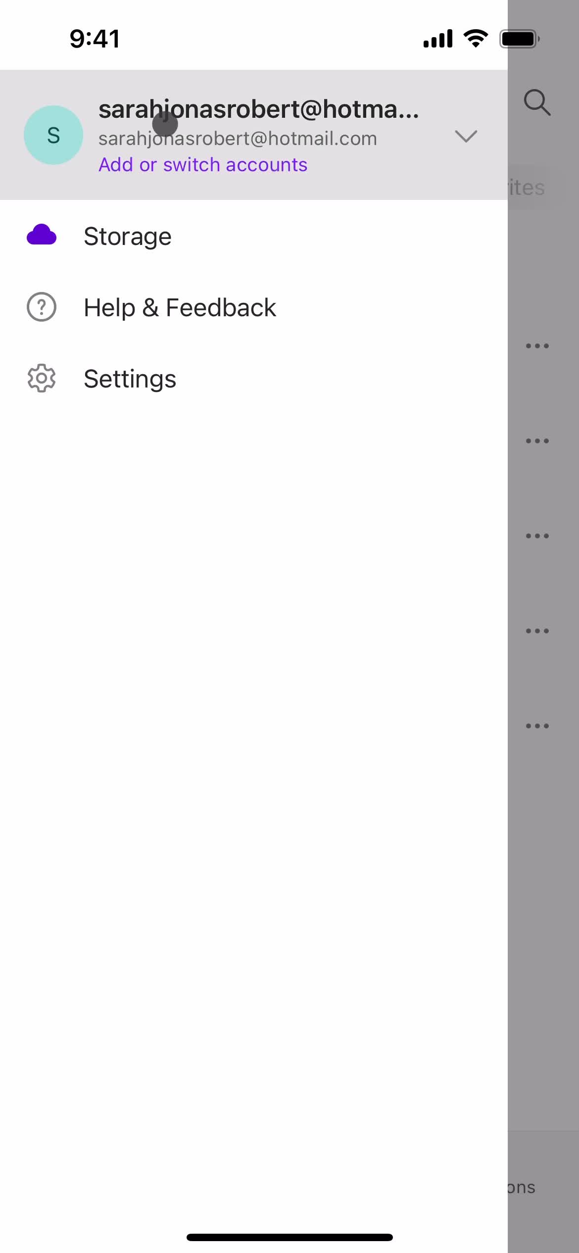 Microsoft Loop sidebar screenshot