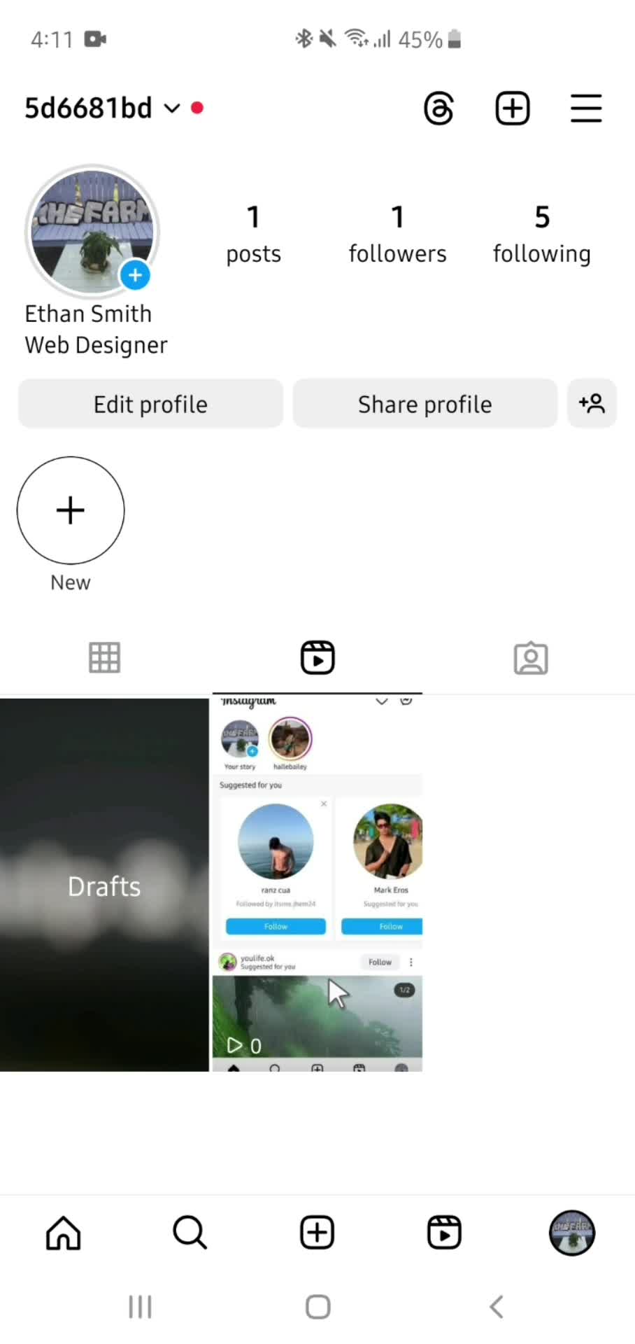 Instagram profile screenshot