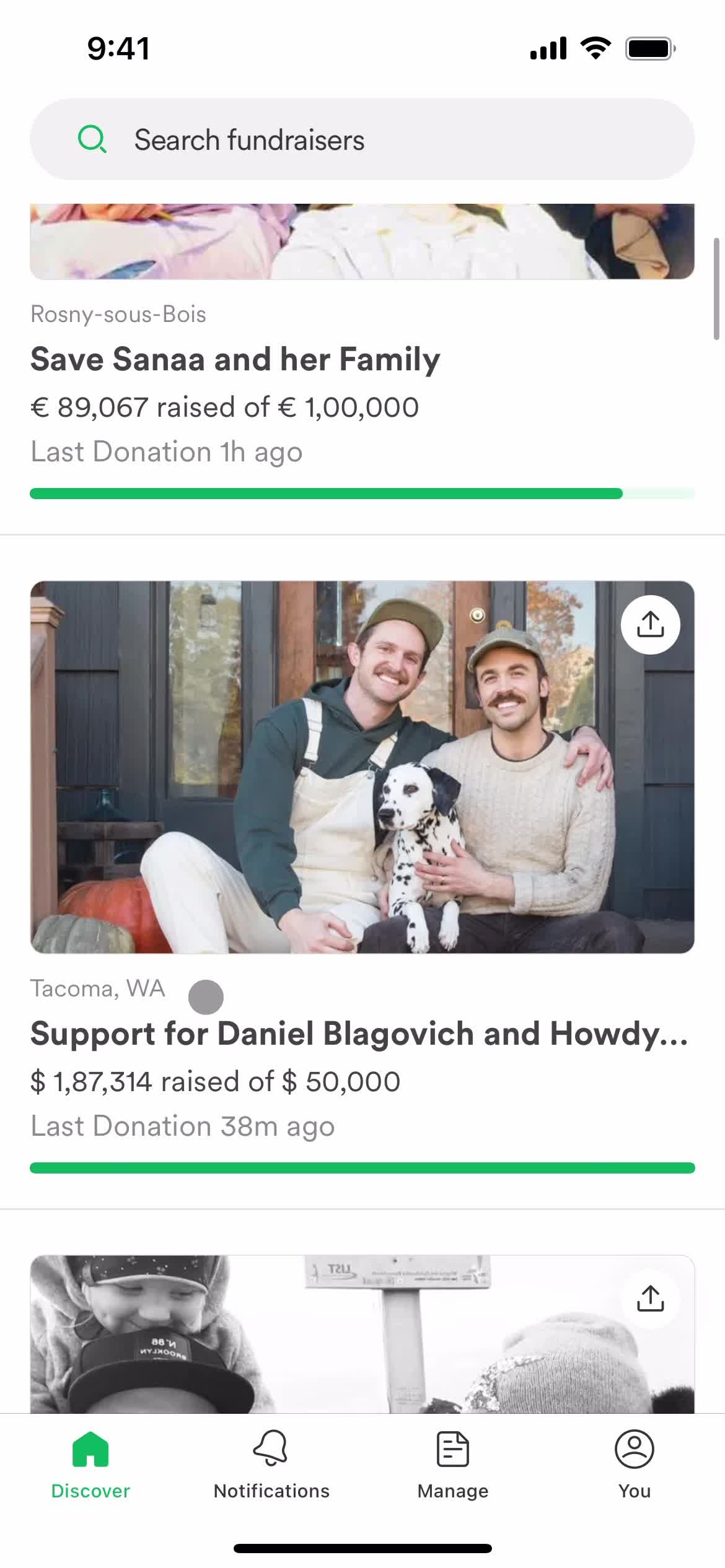 GoFundMe  screenshot