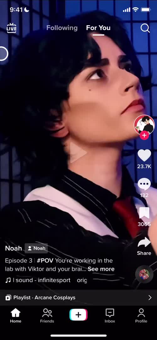 TikTok home screenshot