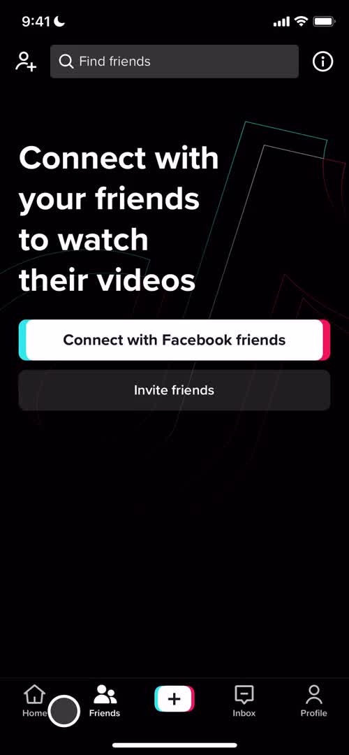 TikTok friends screenshot