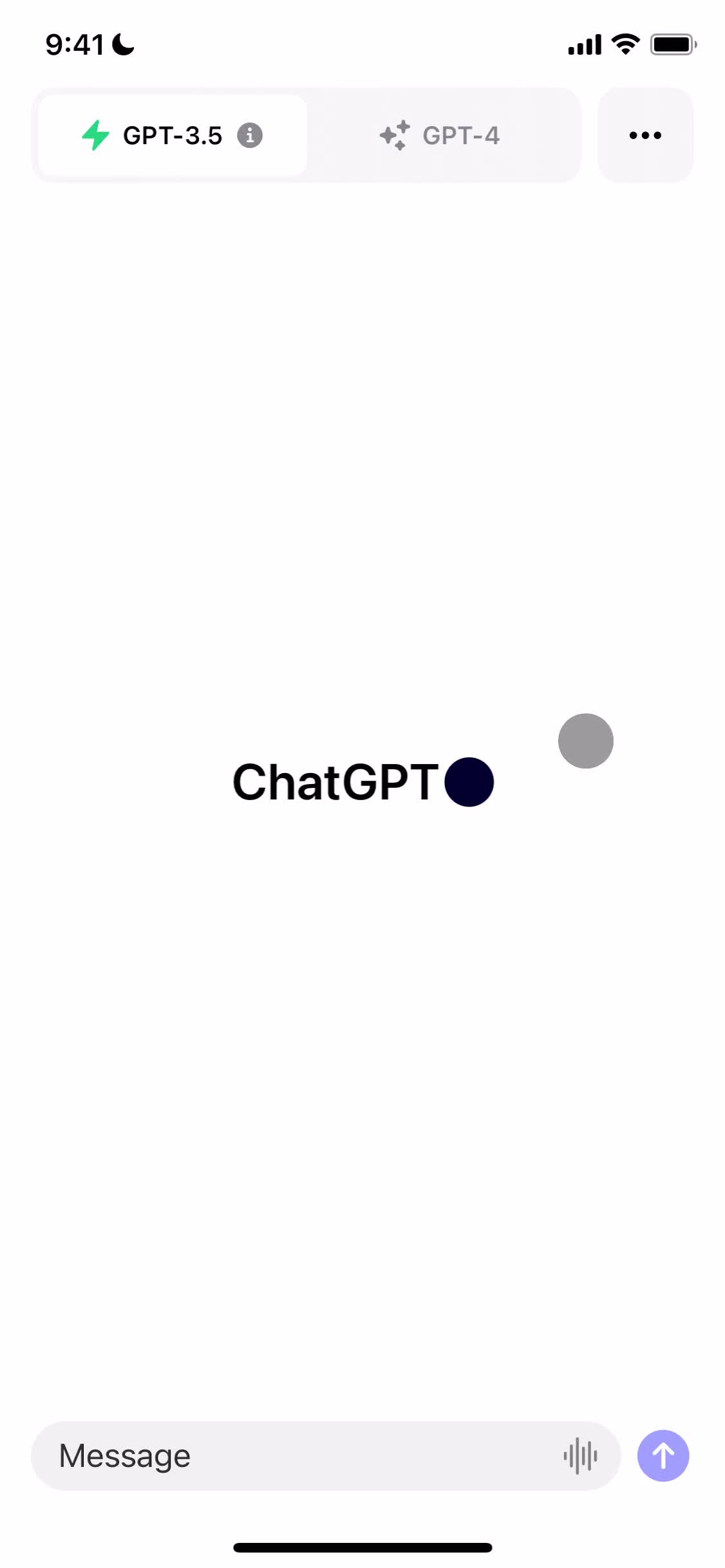 ChatGPT home screenshot