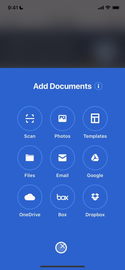 DocuSign add documents screenshot