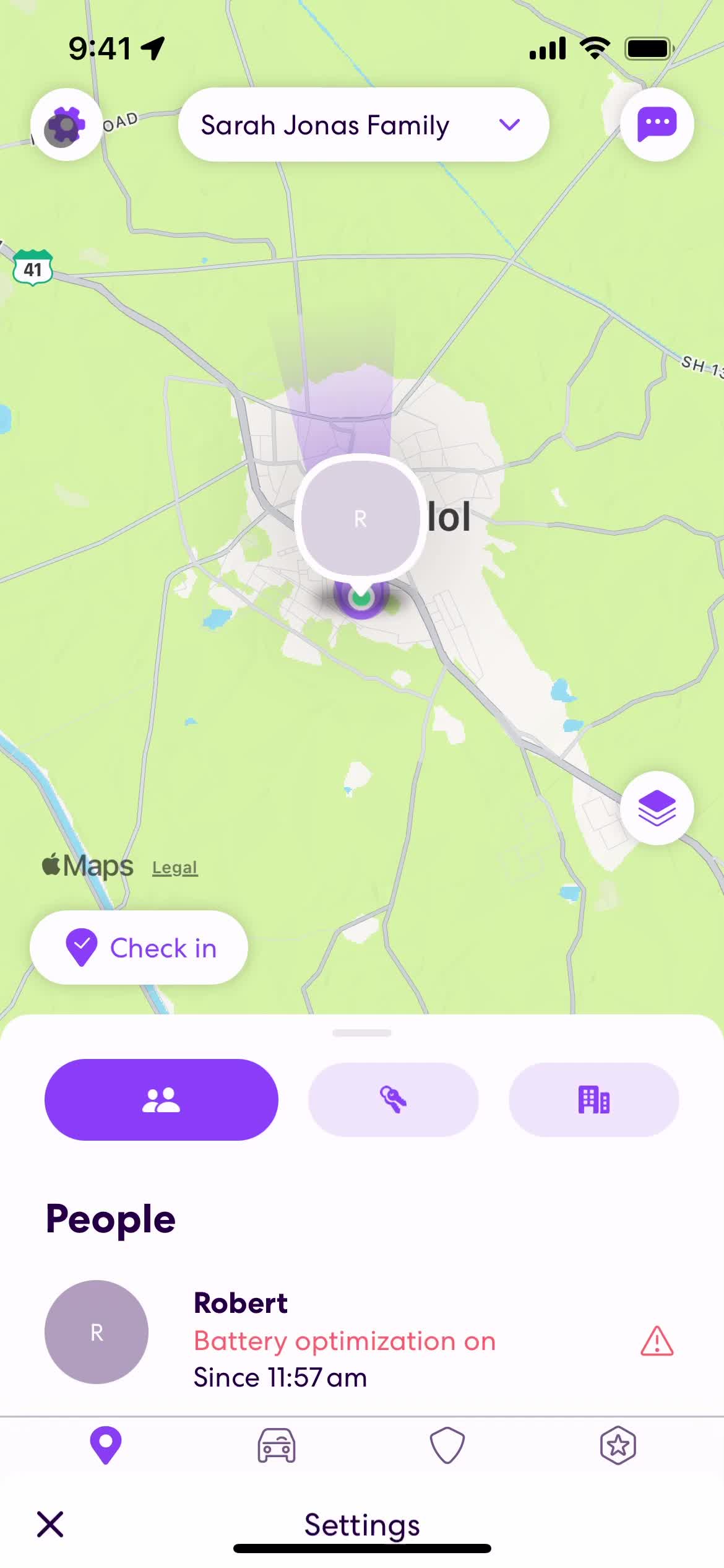 Life360 home screenshot