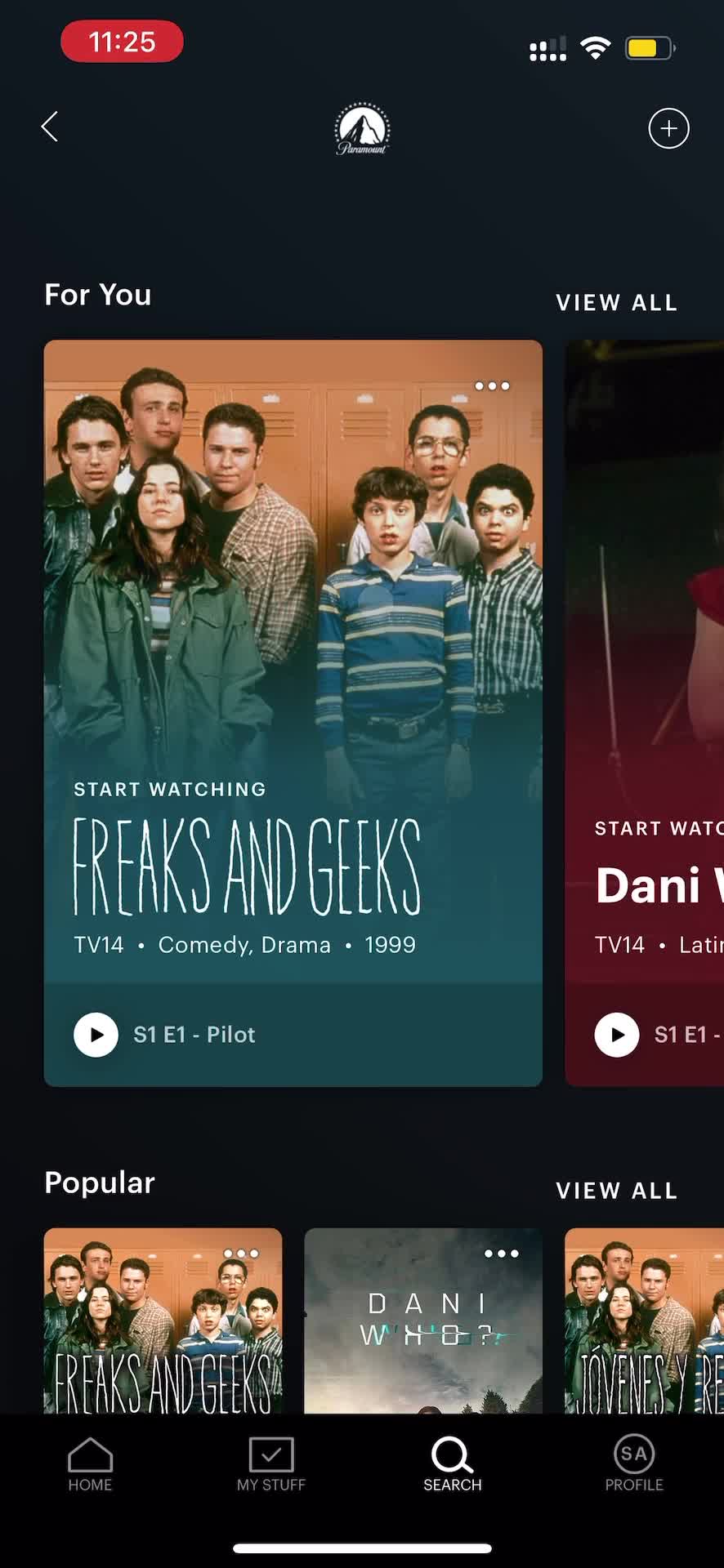 Hulu category screenshot