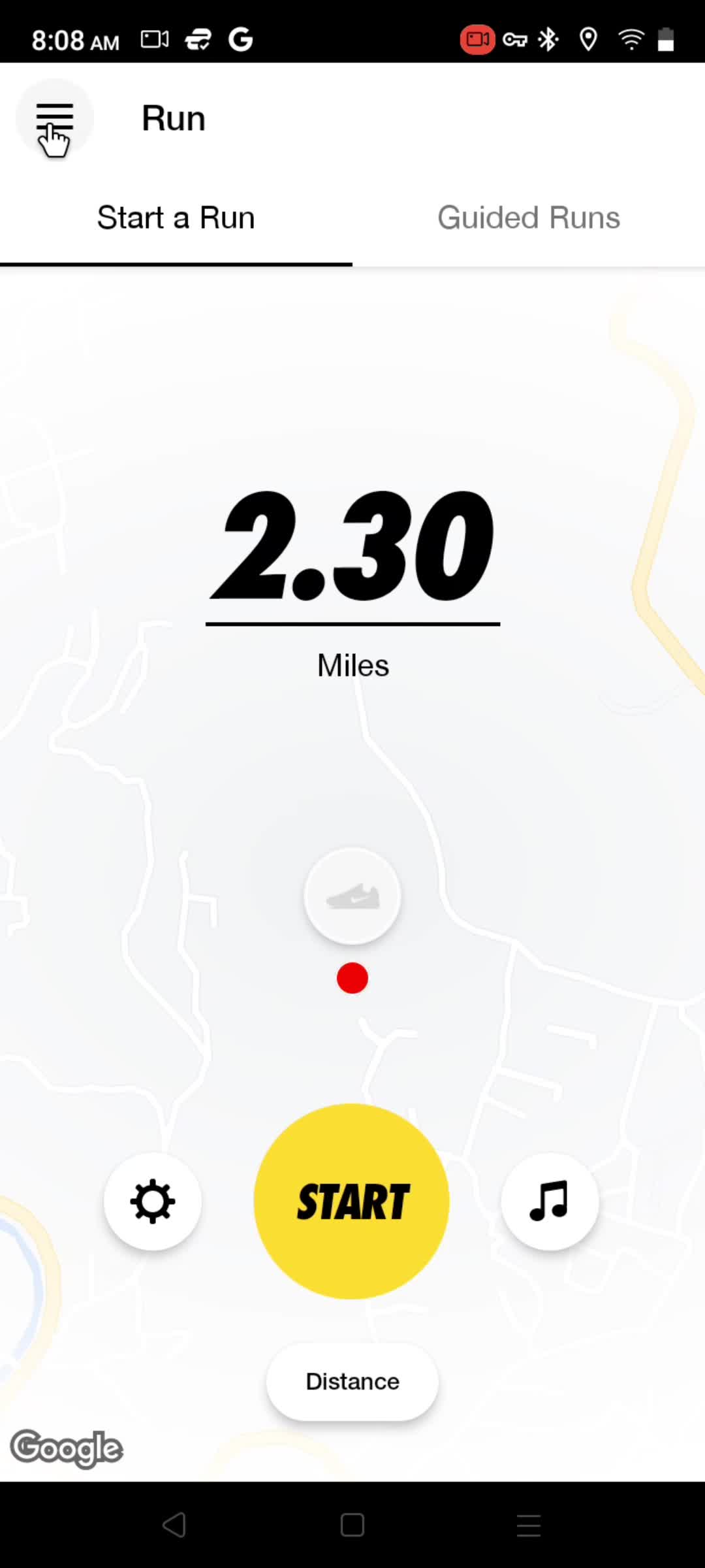 Nike Run Club home screenshot