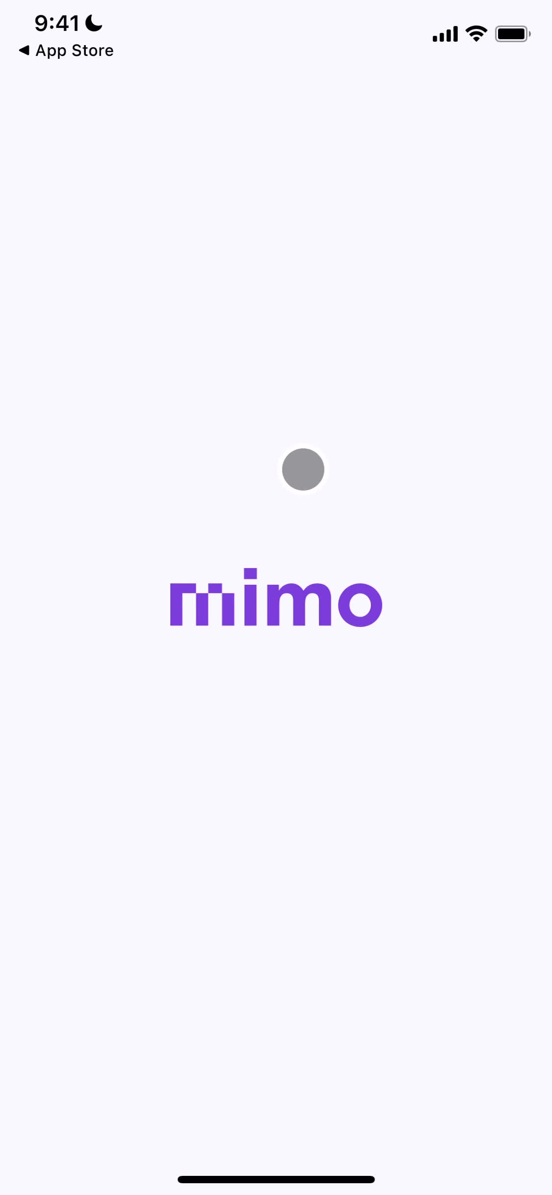 Mimo splash screen screenshot