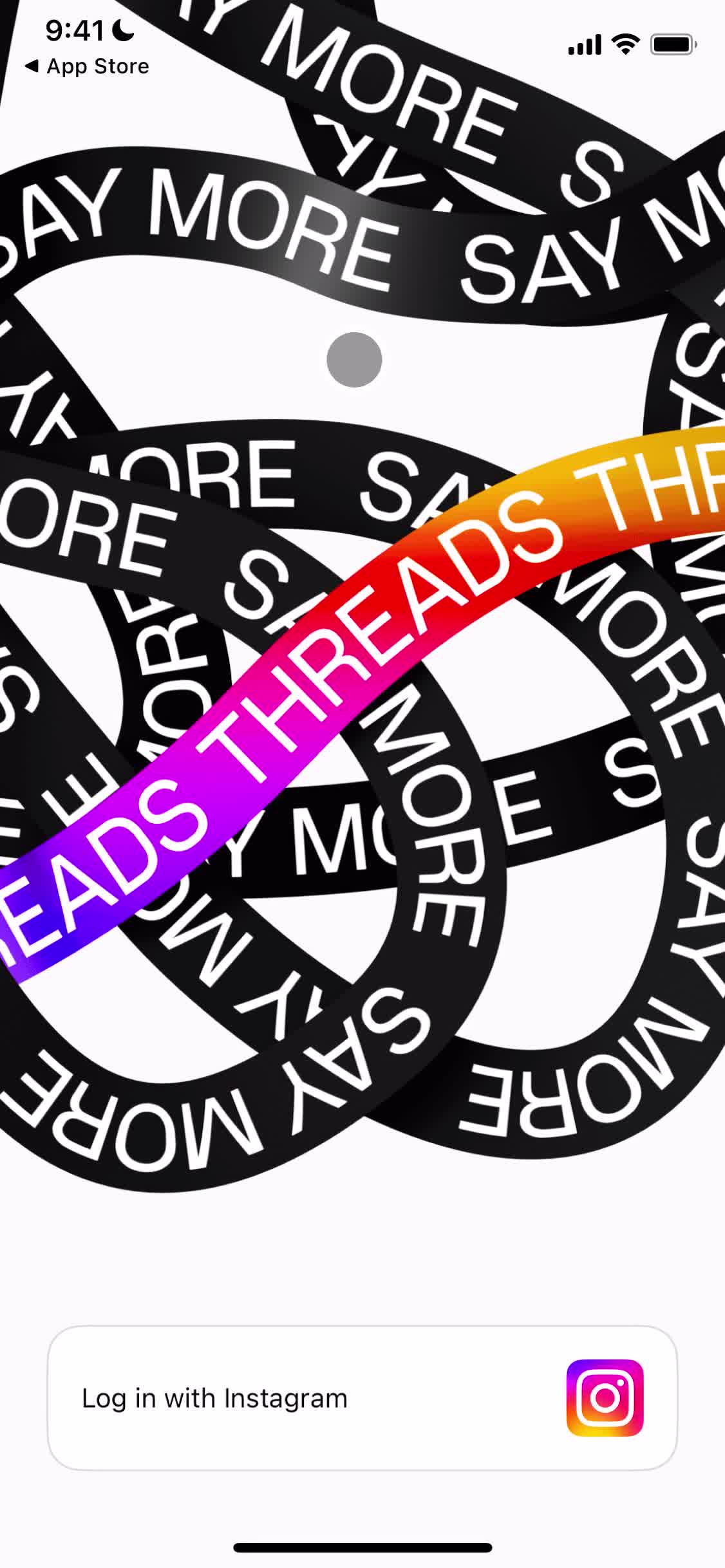 Threads start screen screenshot