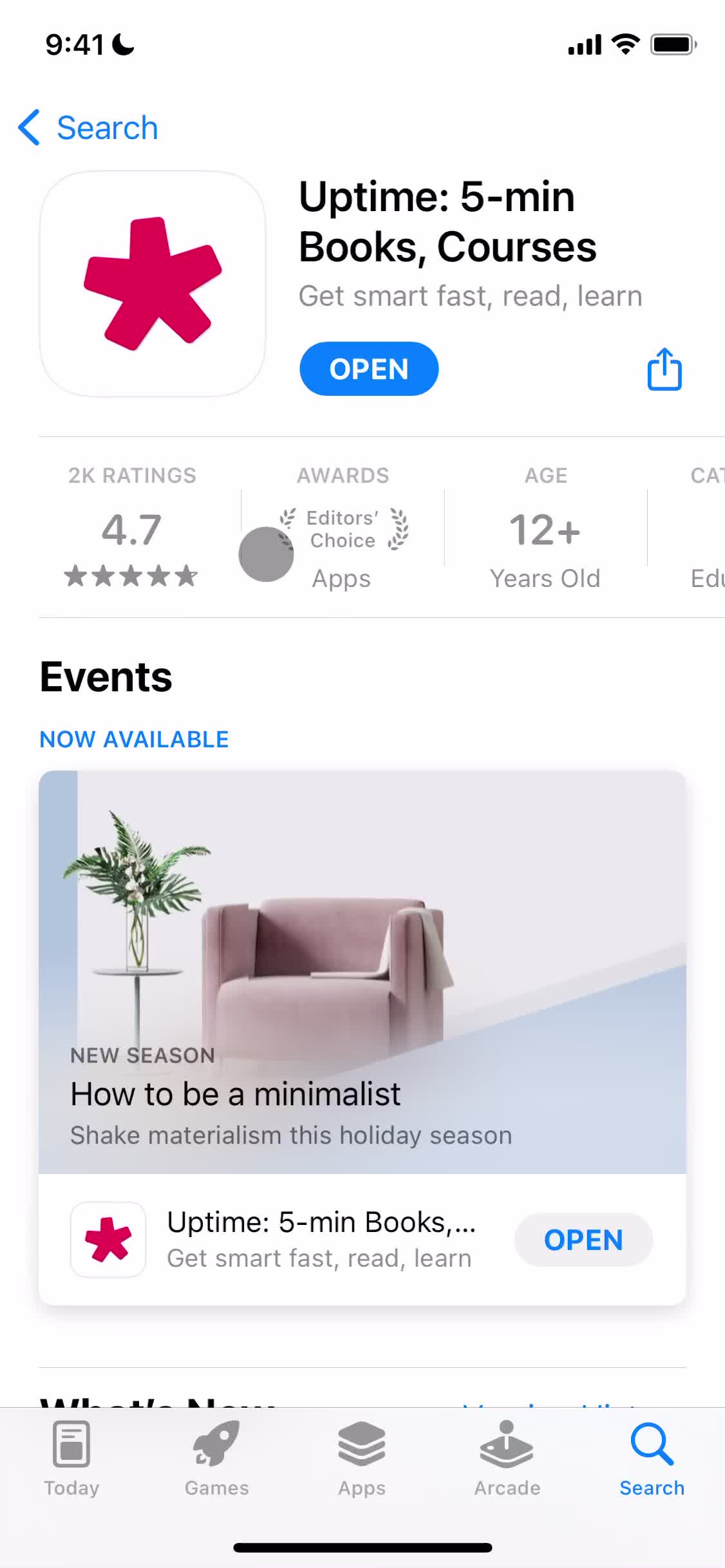 Uptime app store listing screenshot