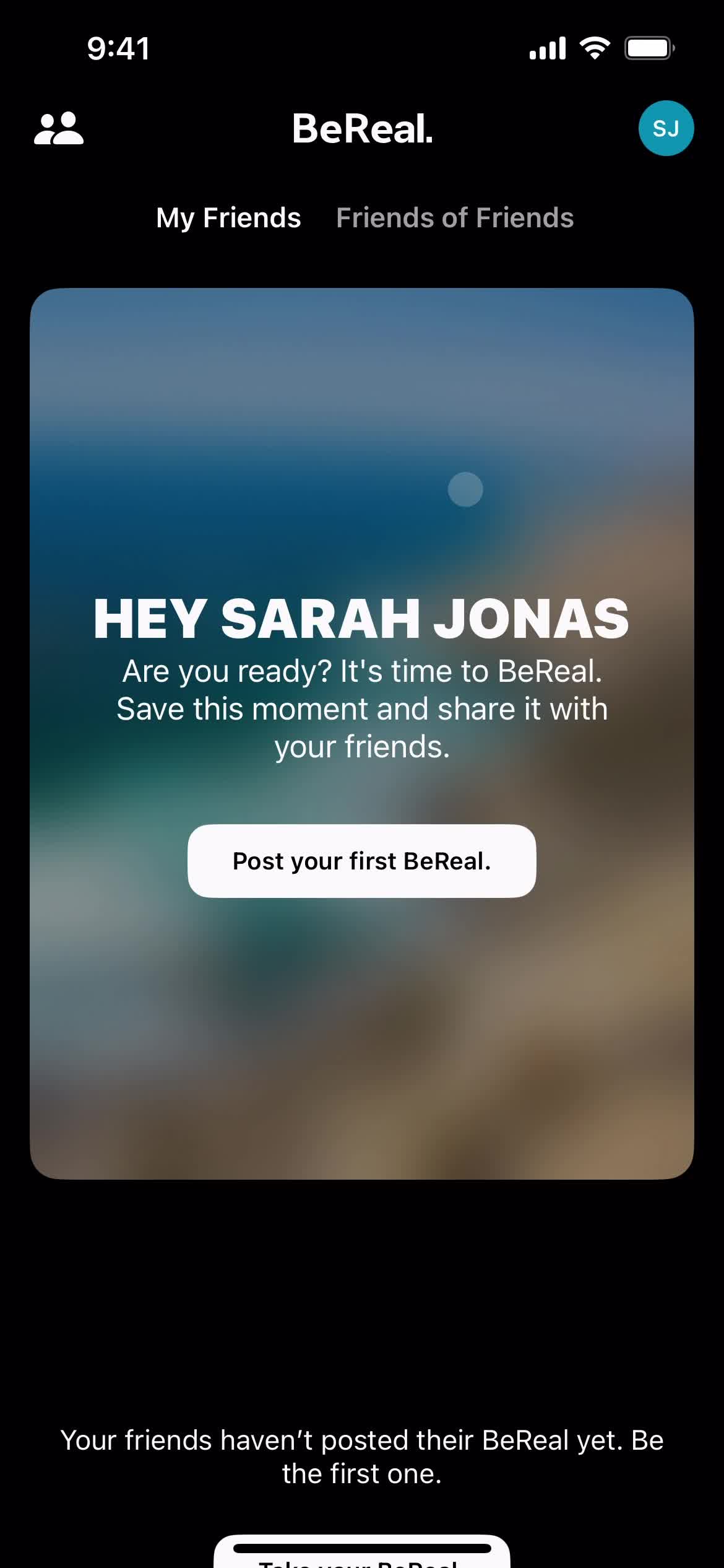 BeReal. friends screenshot