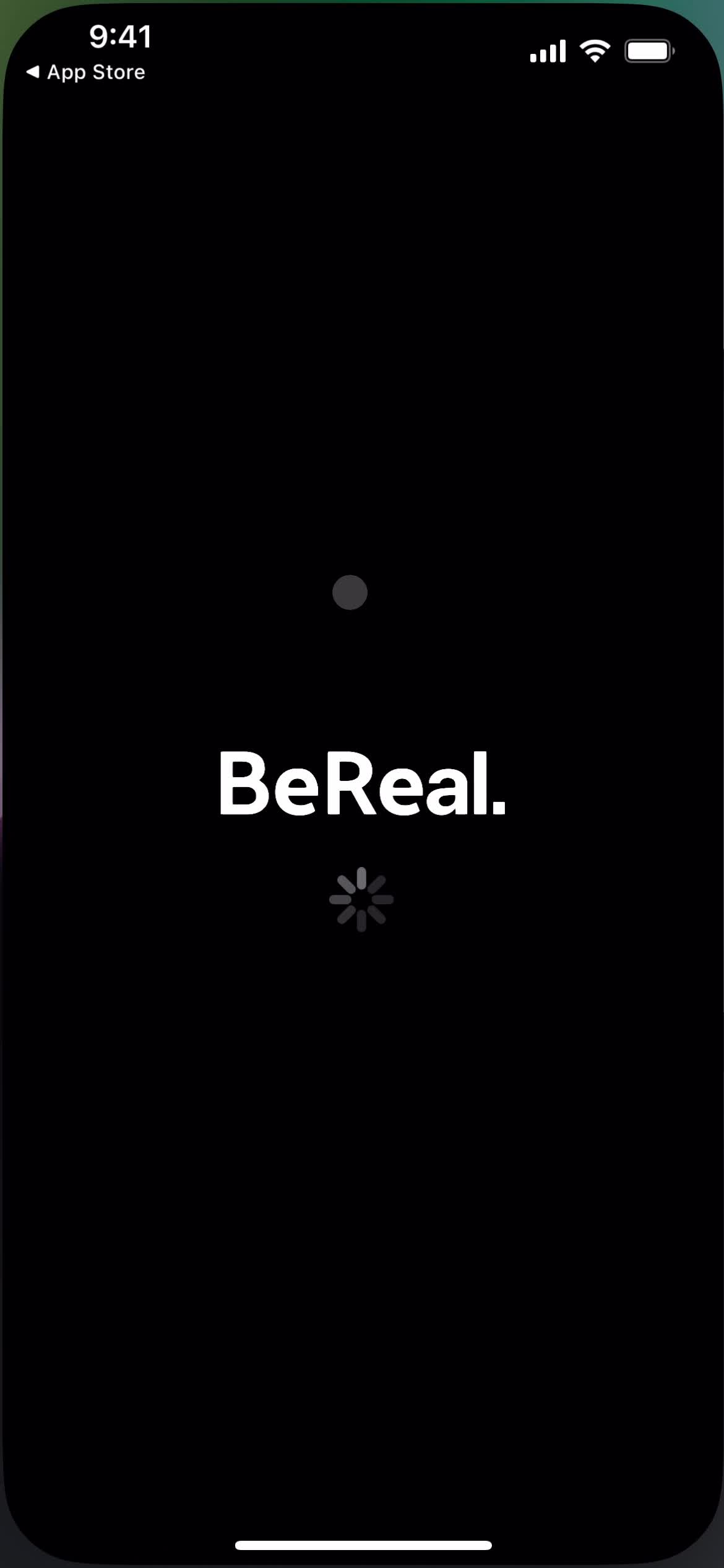 BeReal. splash screen screenshot