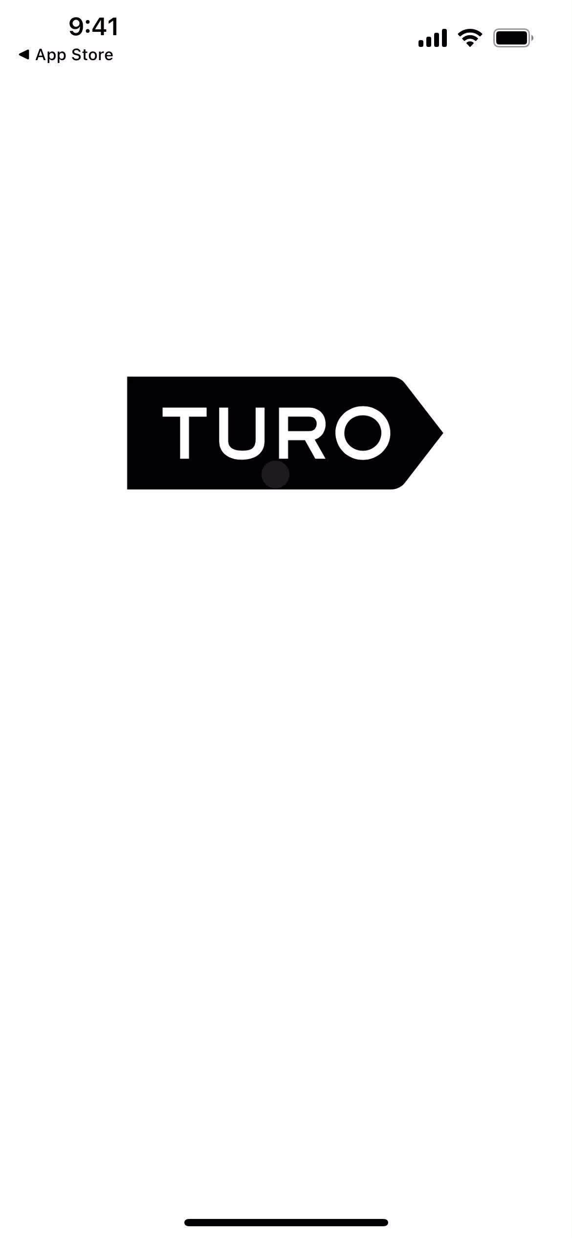 Turo splash screen screenshot