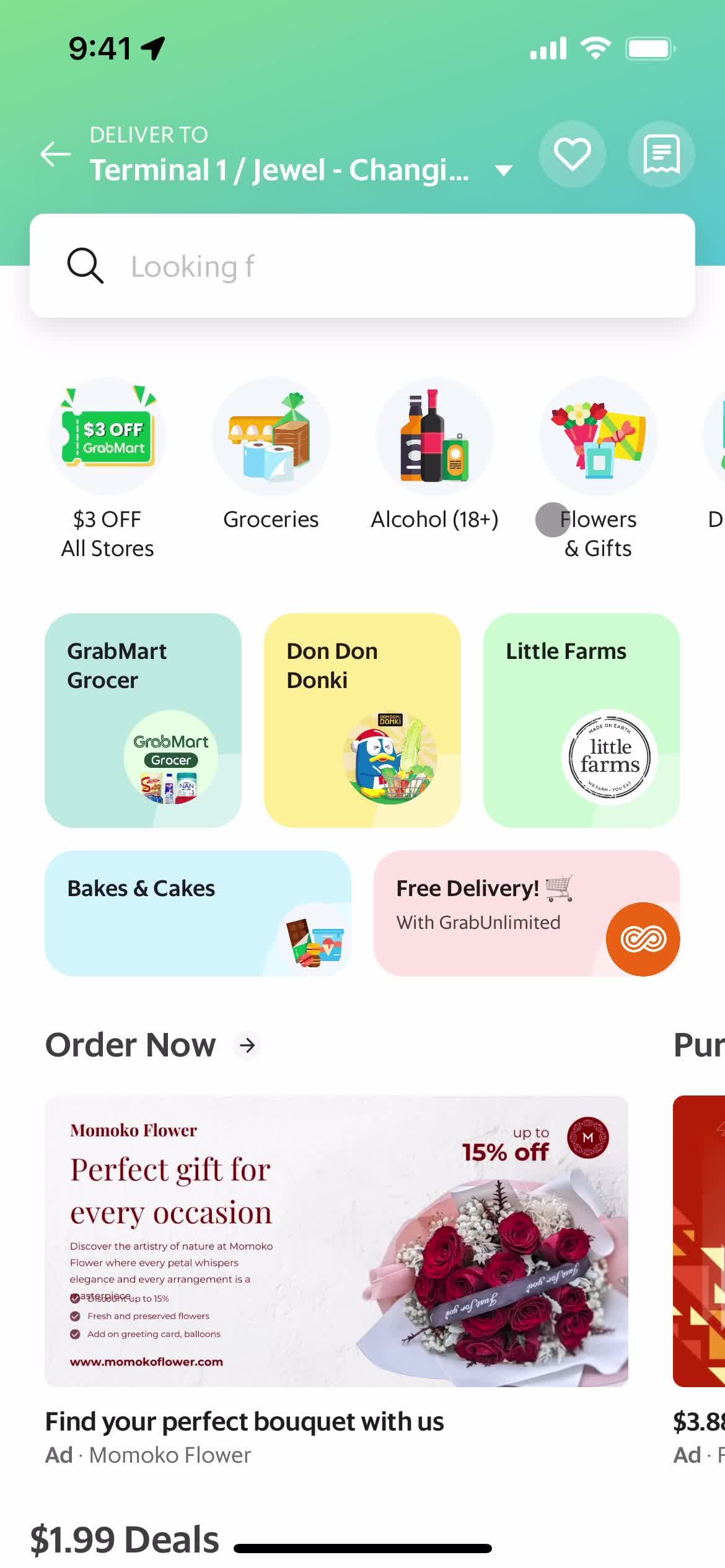 Grab groceries screenshot