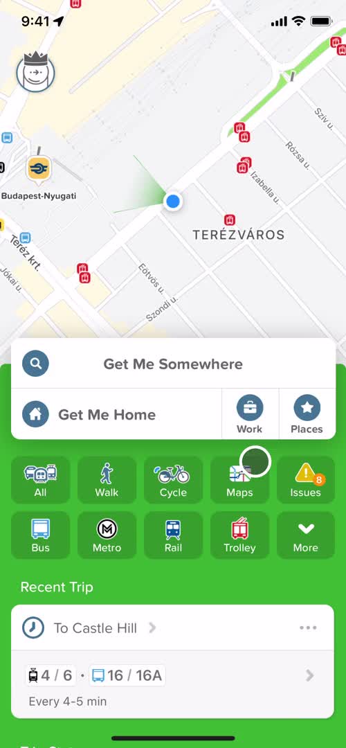 Citymapper home screenshot