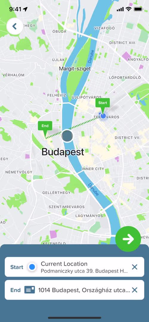 Citymapper trip preview screenshot