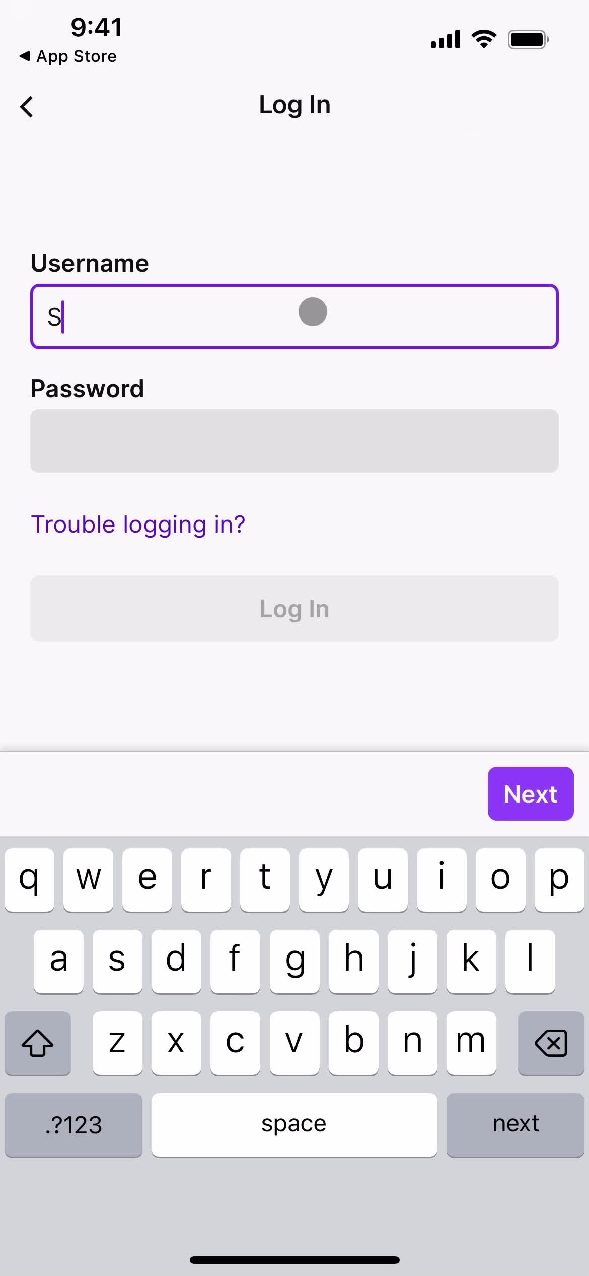 Twitch enter username screenshot