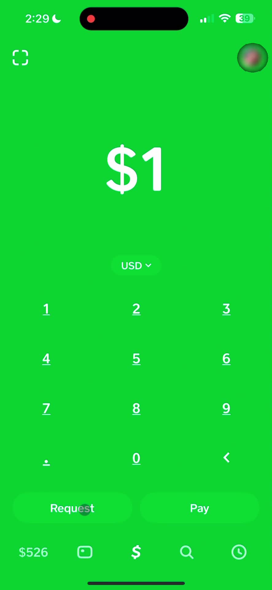 Cash App continue screenshot