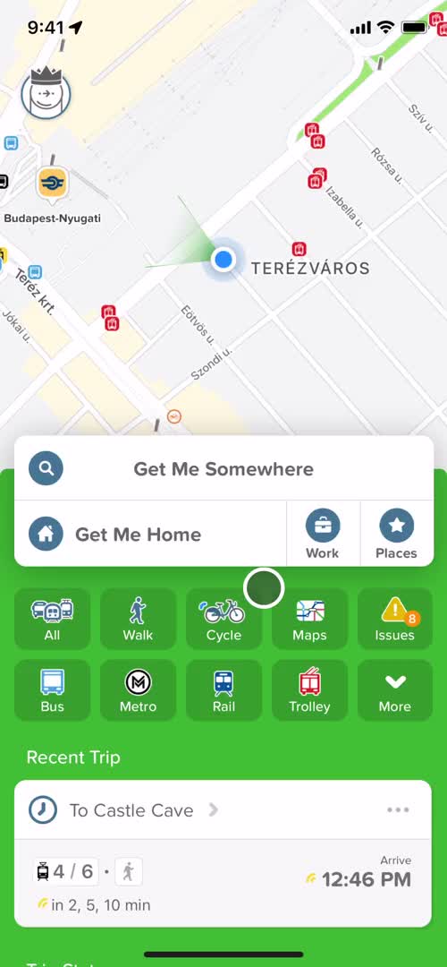 Citymapper home screenshot