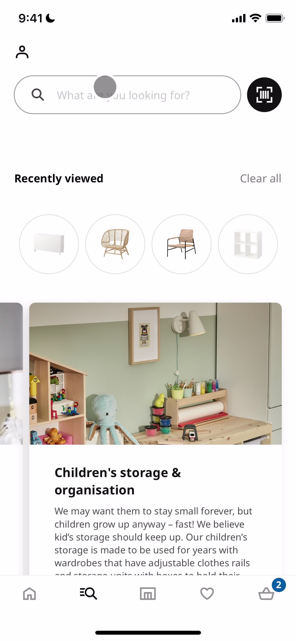 IKEA search screenshot