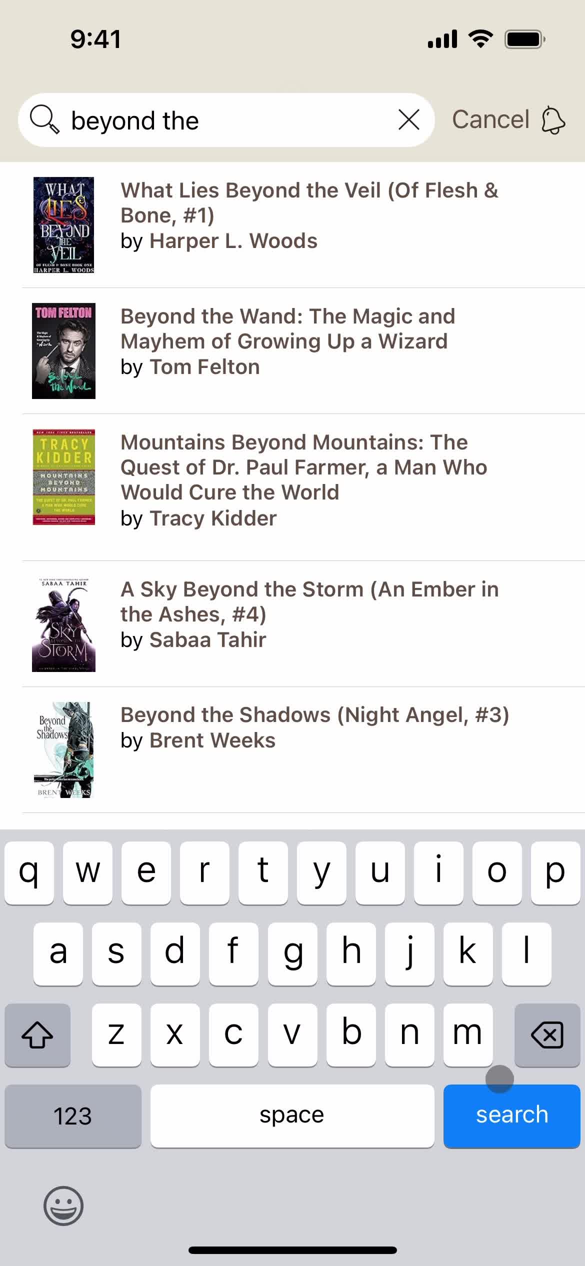 Goodreads  screenshot