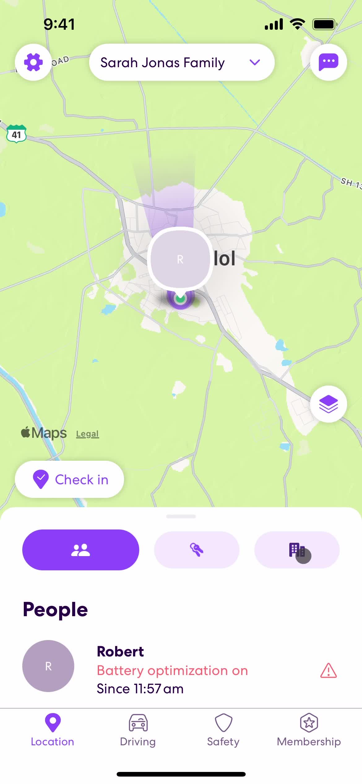 Life360 home screenshot