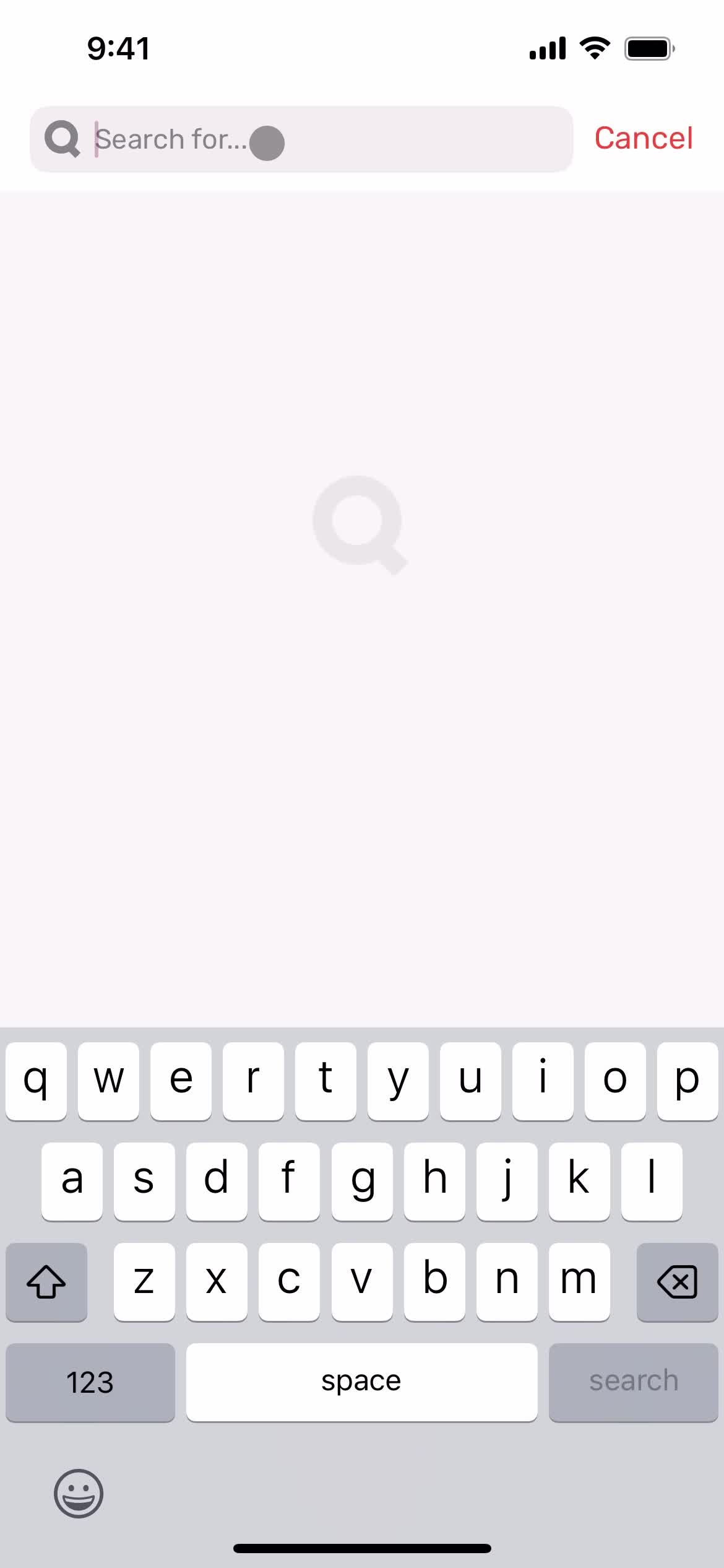 Zero search screenshot