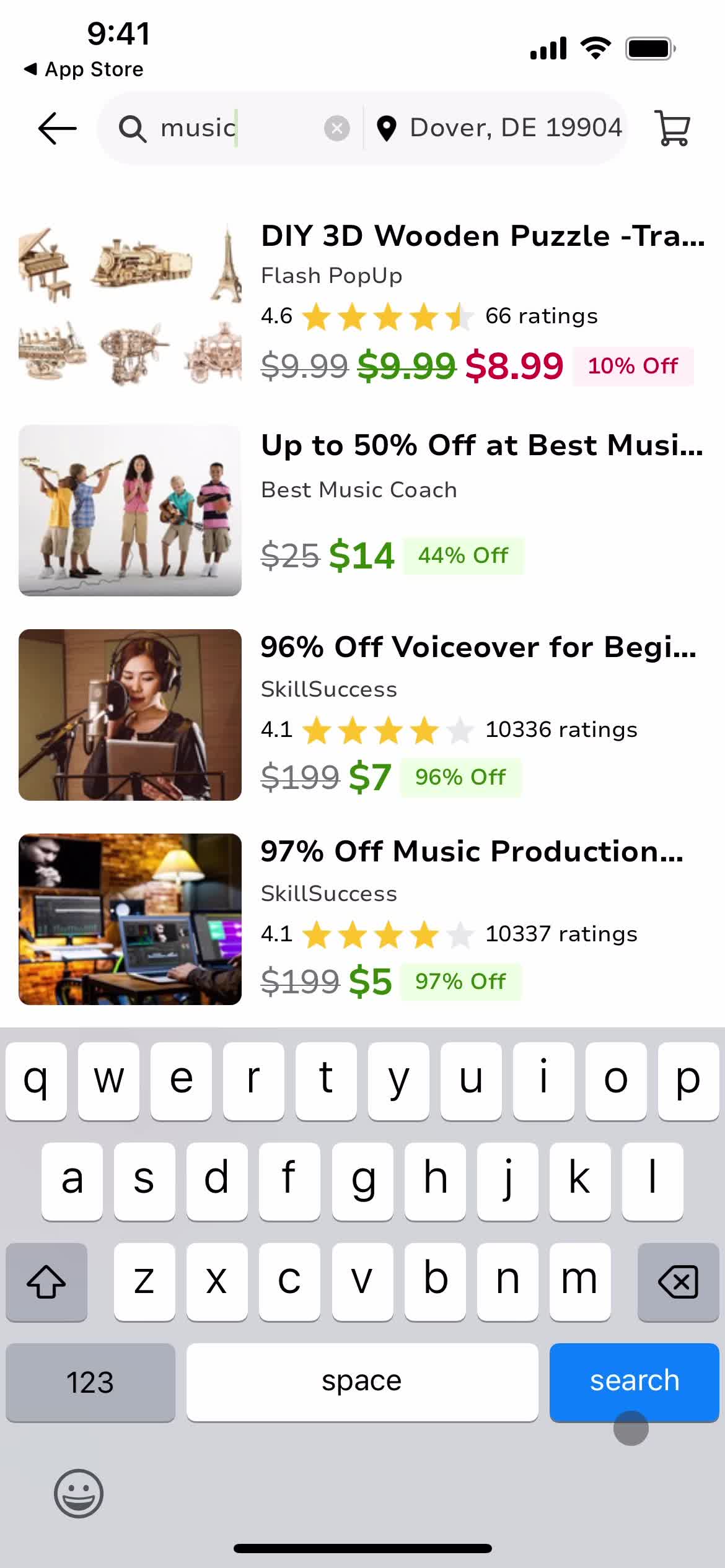 Groupon continue screenshot