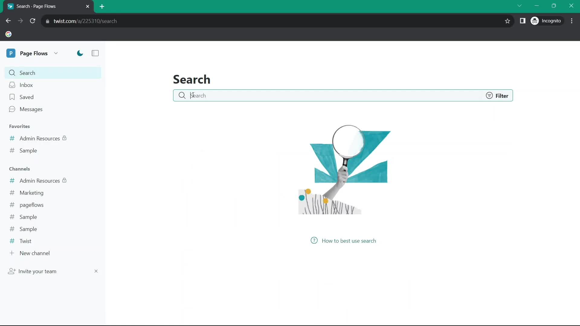 Twist search screenshot