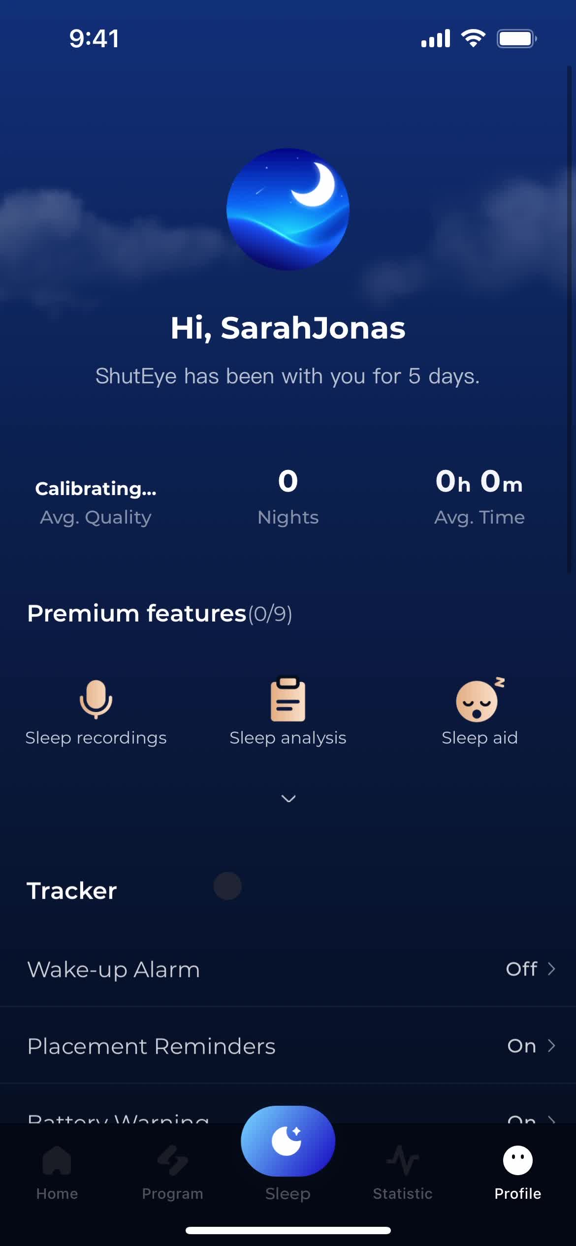 ShutEye profile screenshot