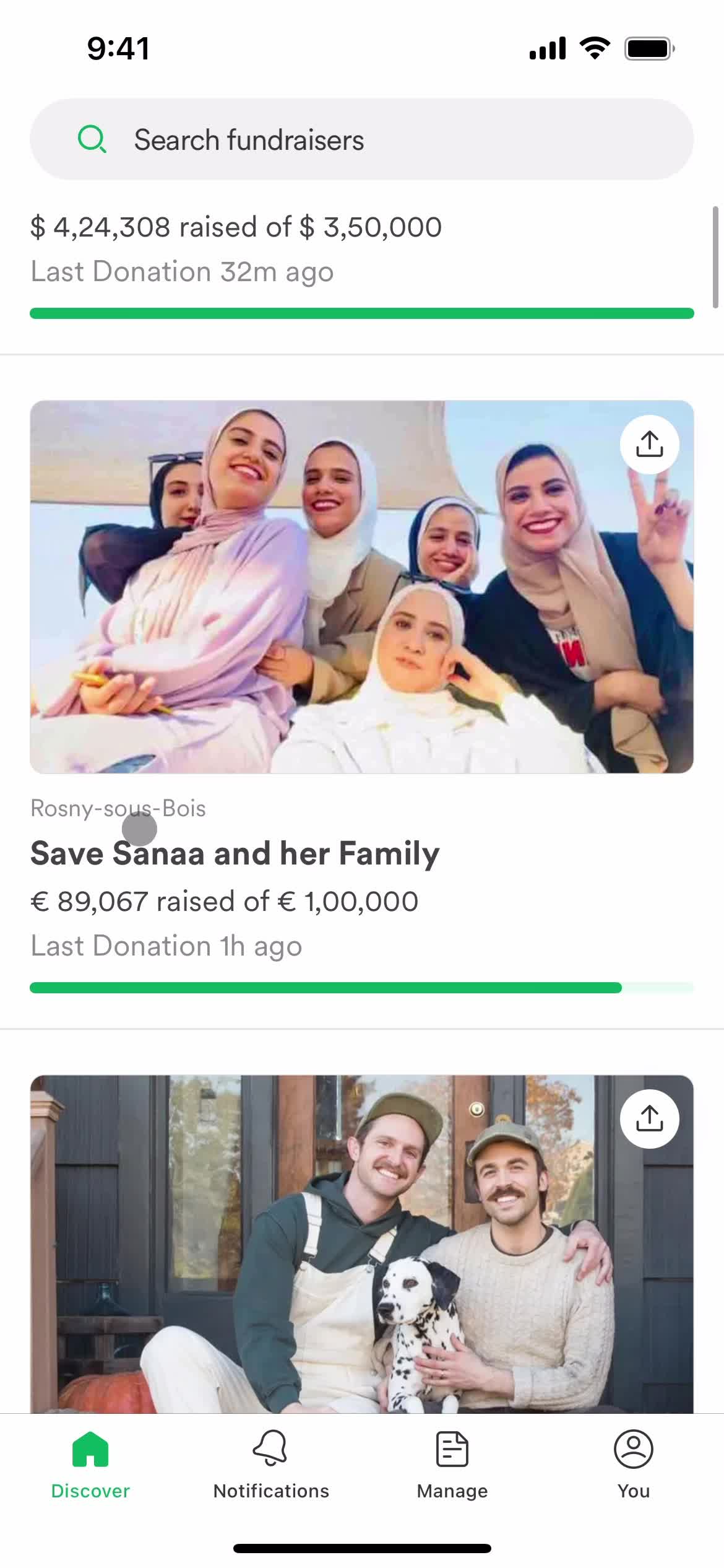 GoFundMe  screenshot