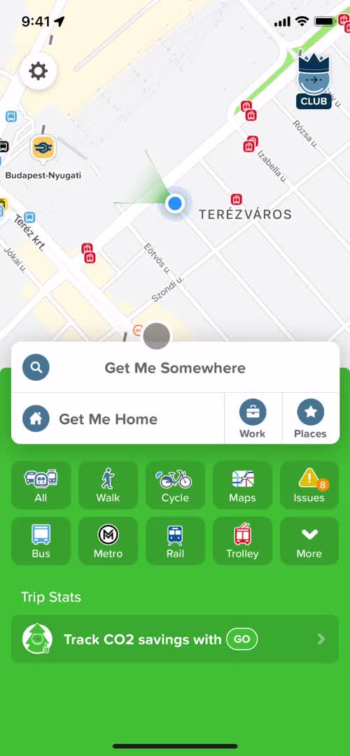 Citymapper home screenshot