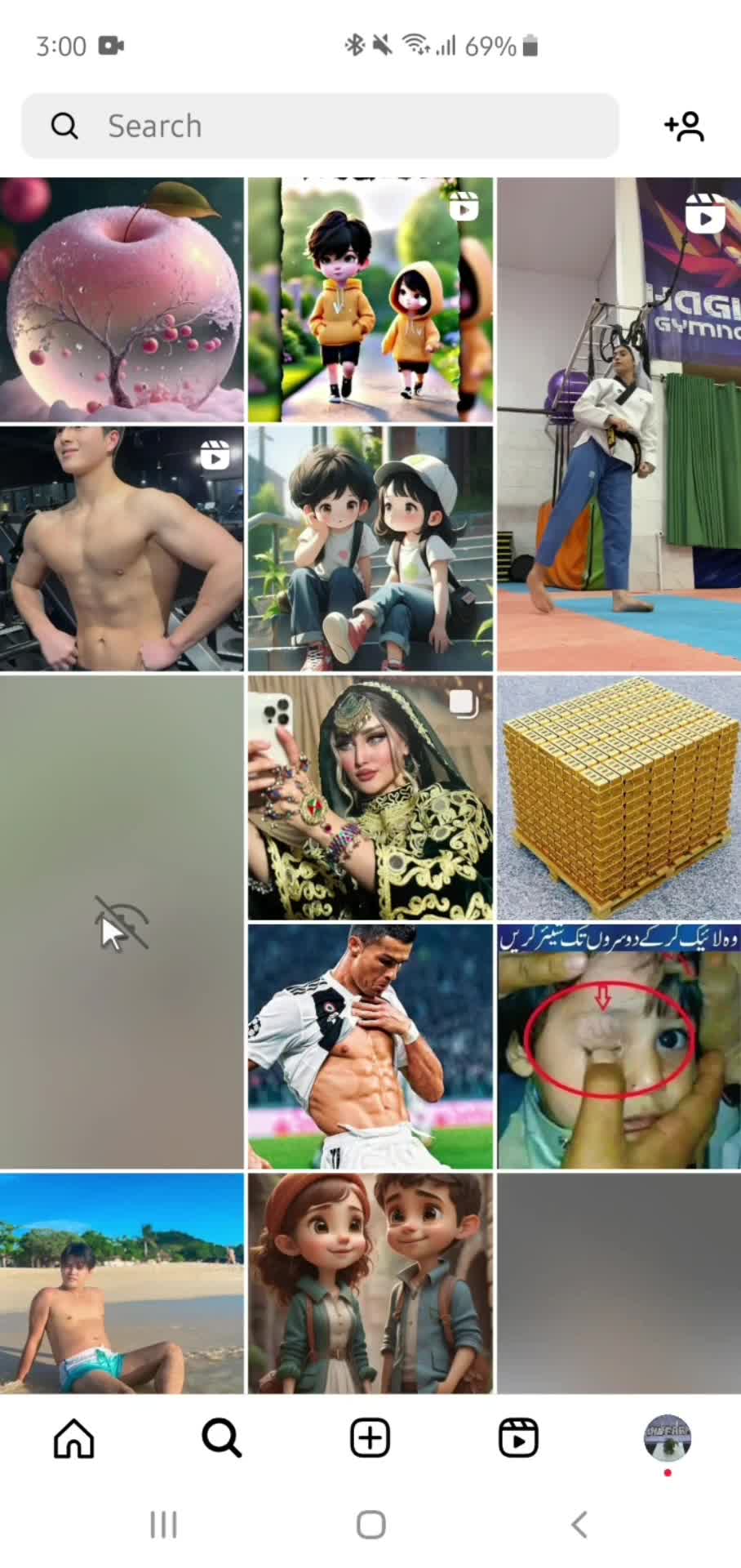 Instagram explore screenshot