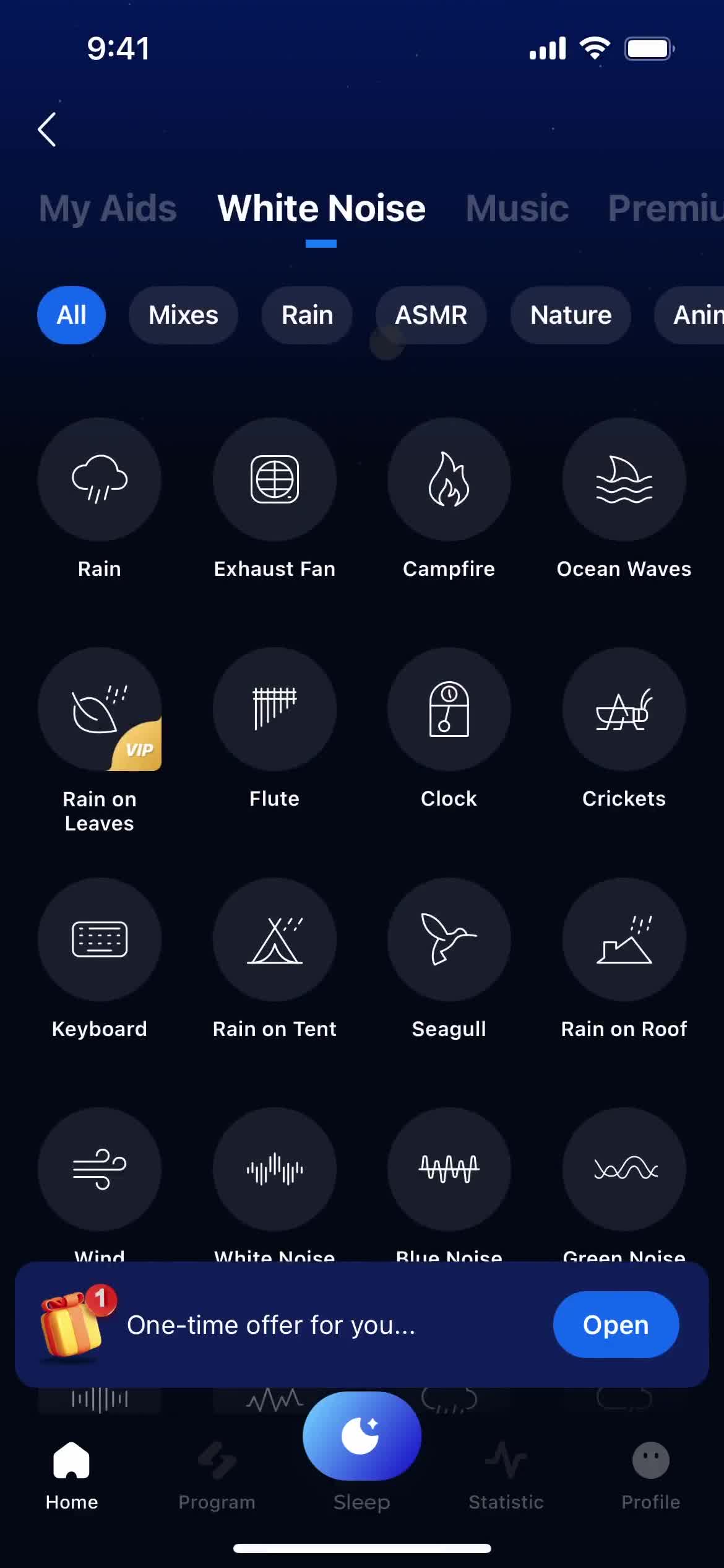 ShutEye categories screenshot