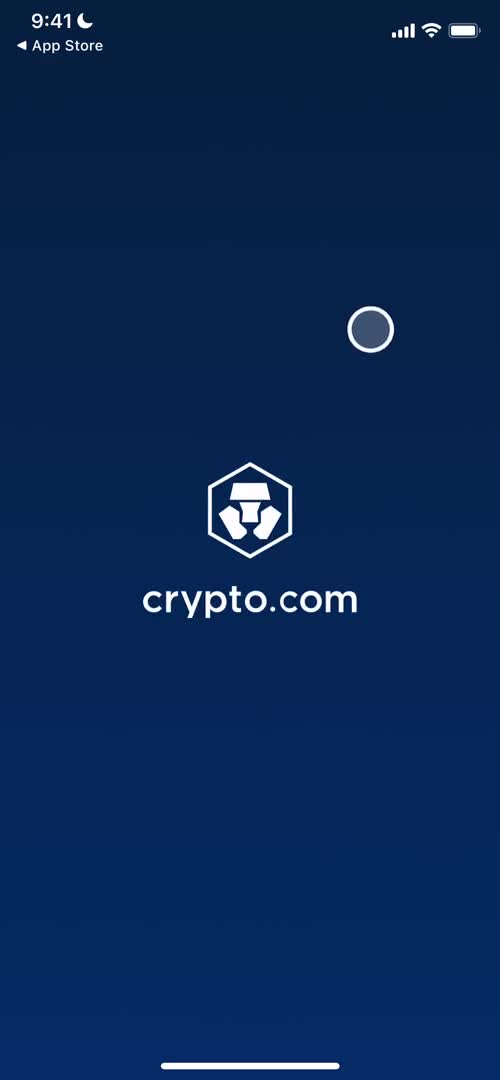 Crypto.com splash screen screenshot