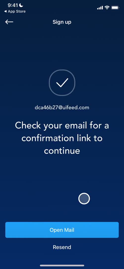 Crypto.com check your inbox screenshot