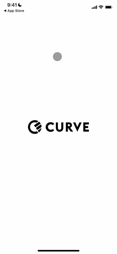 Curve splash screen screenshot