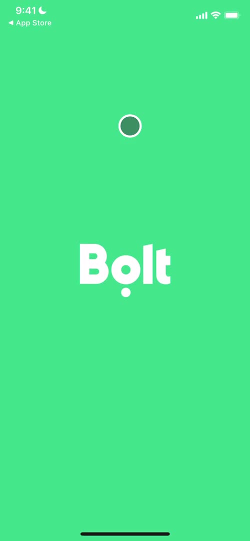 Bolt splash screen screenshot