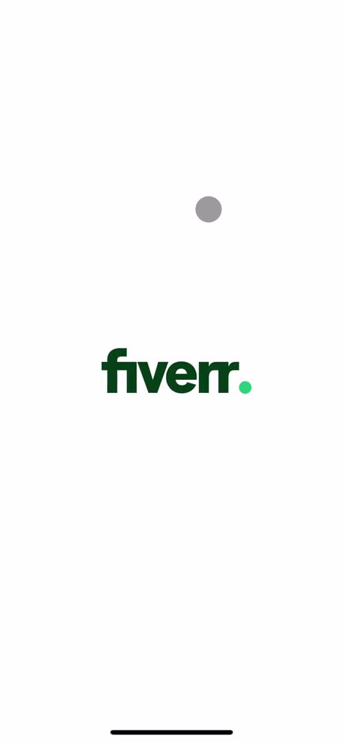 Fiverr splash screen screenshot