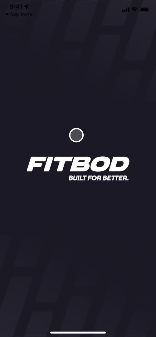 Fitbod splash screen screenshot