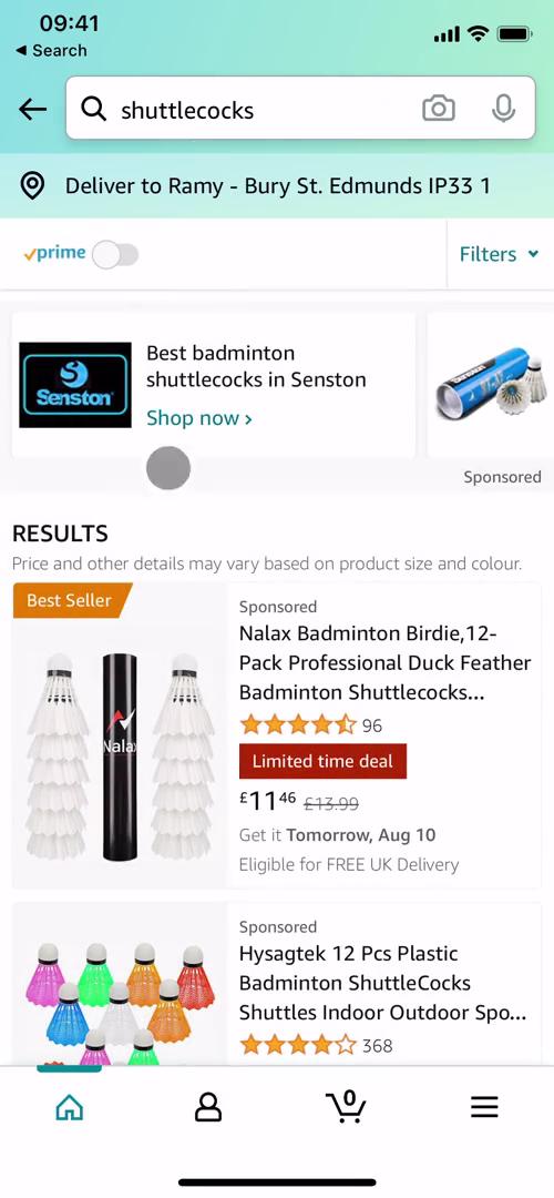 Amazon search results screenshot