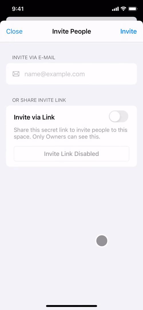 Craft invite people screenshot