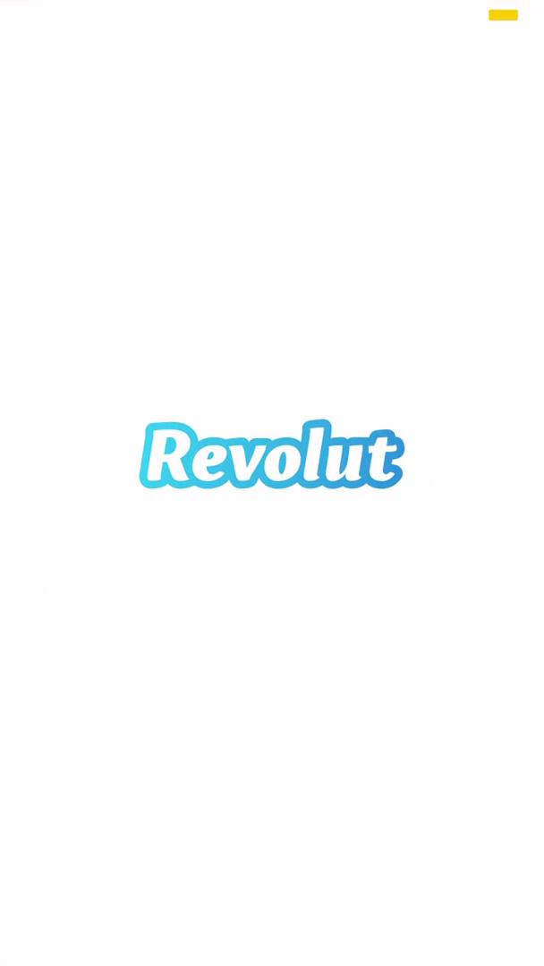 Revolut splash screen screenshot