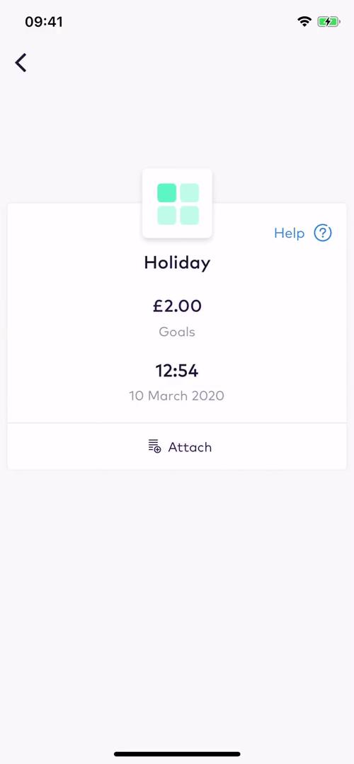 Starling transaction details screenshot