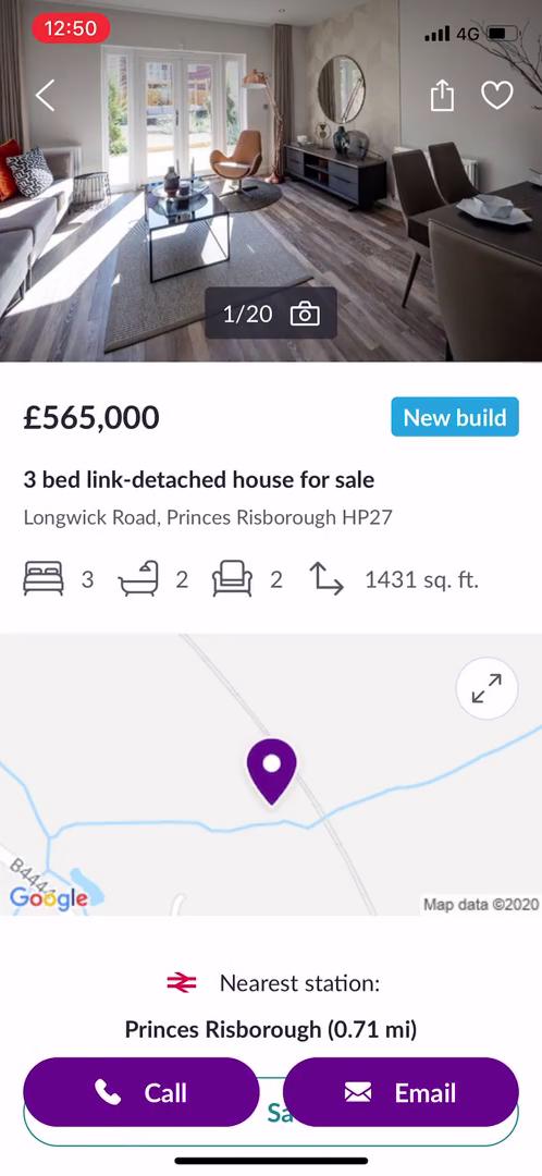 Zoopla property details screenshot