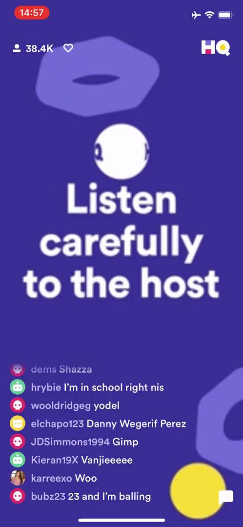 HQ Trivia  screenshot